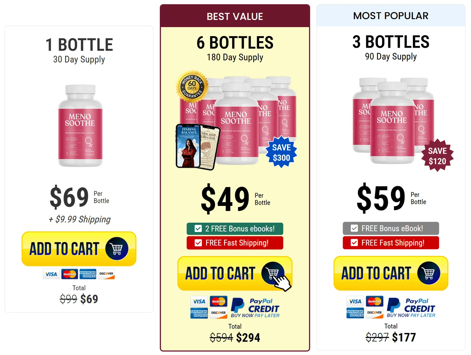 MenoSoothe.com price